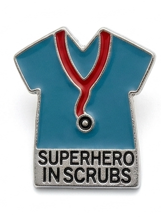 Healthcare Superhero Enamel Lapel Pins