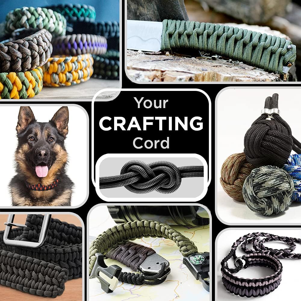 550 Paracord Survival Rope, 7-Strand Core, 100ft (30m), 4mm