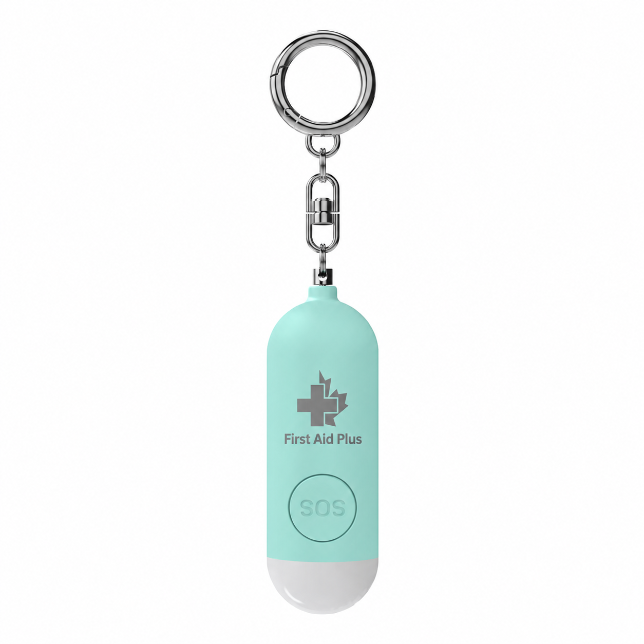 Rechargeable Personal Safety Alarm Keychain with Flashlight