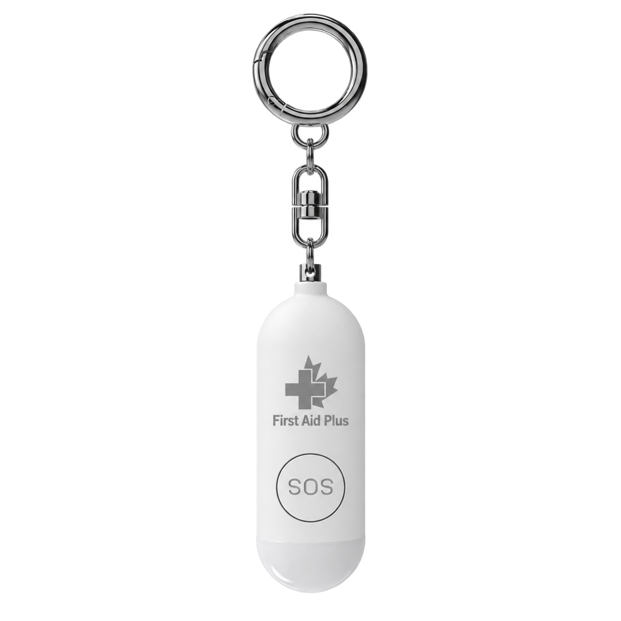 Rechargeable Personal Safety Alarm Keychain with Flashlight