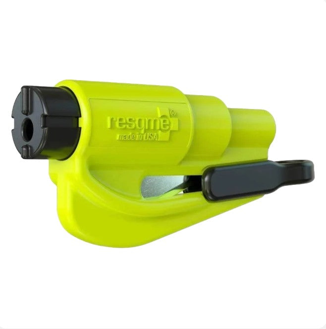 ResqMe Car Escape Tool Keychain with Seatbelt Cutter and Window Breaker