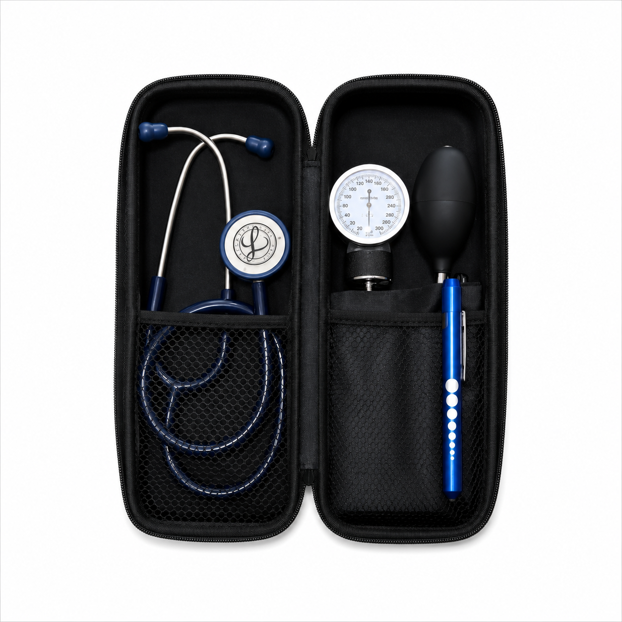 Medical Diagnostic Kit with Littmann Stethoscope, Blood Pressure Cuff and Penlight, Teal