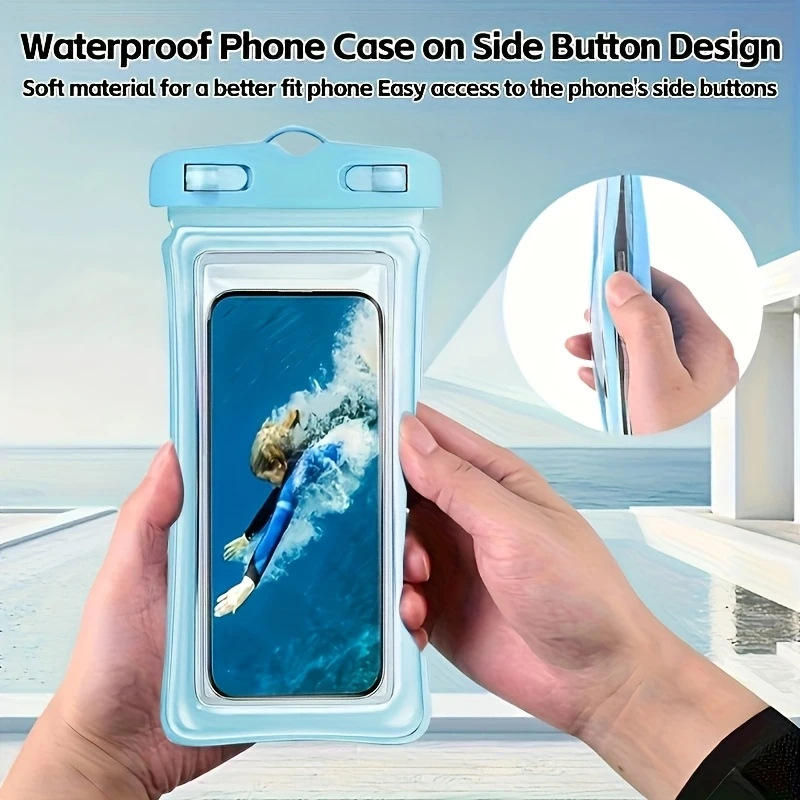 Universal Floating and Waterproof Phone Pouch with Lanyard