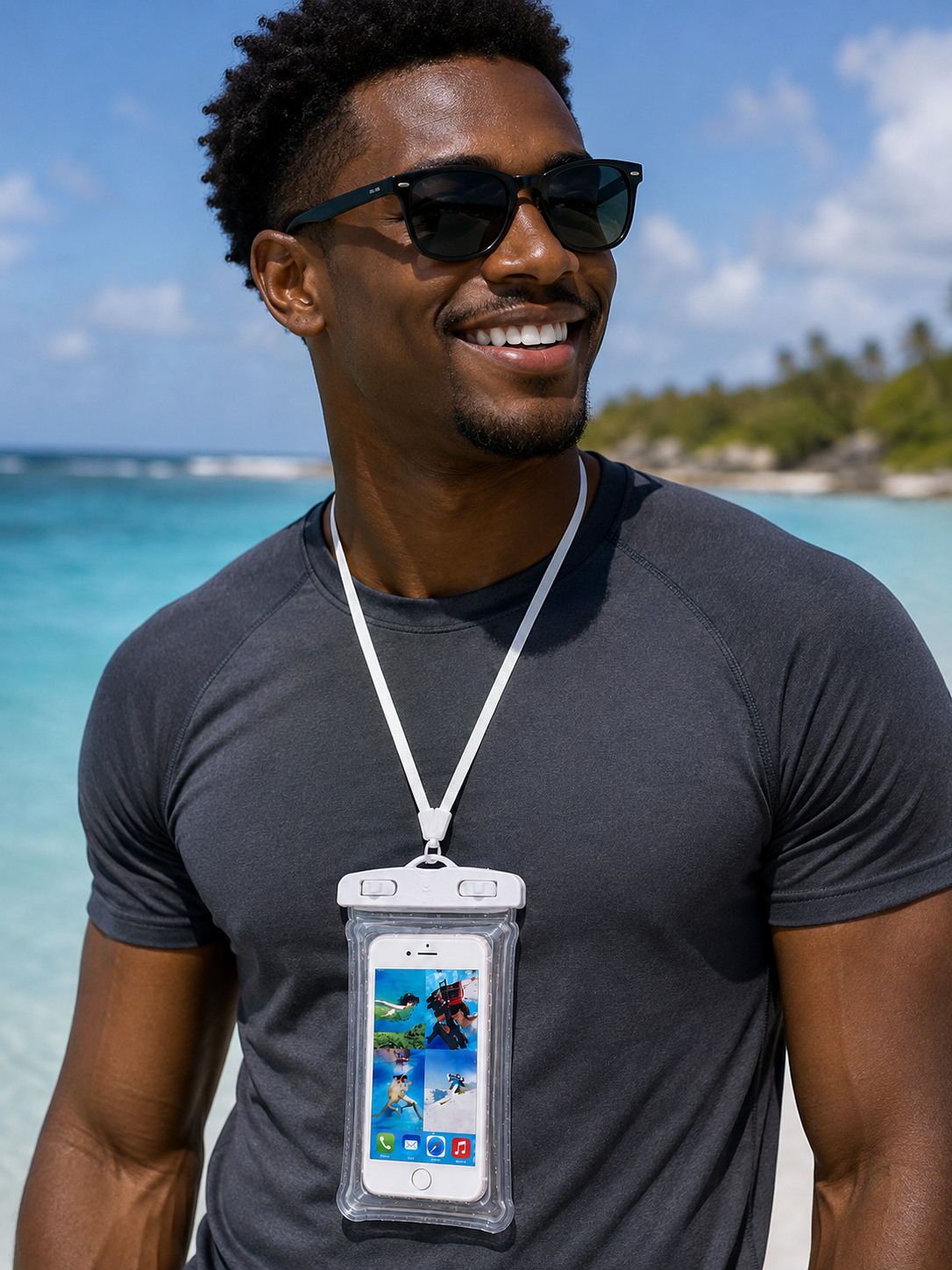 Universal Floating and Waterproof Phone Pouch with Lanyard