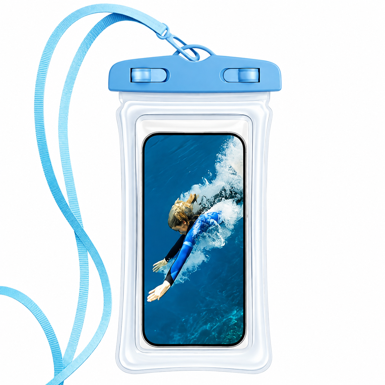 Universal Floating and Waterproof Phone Pouch with Lanyard