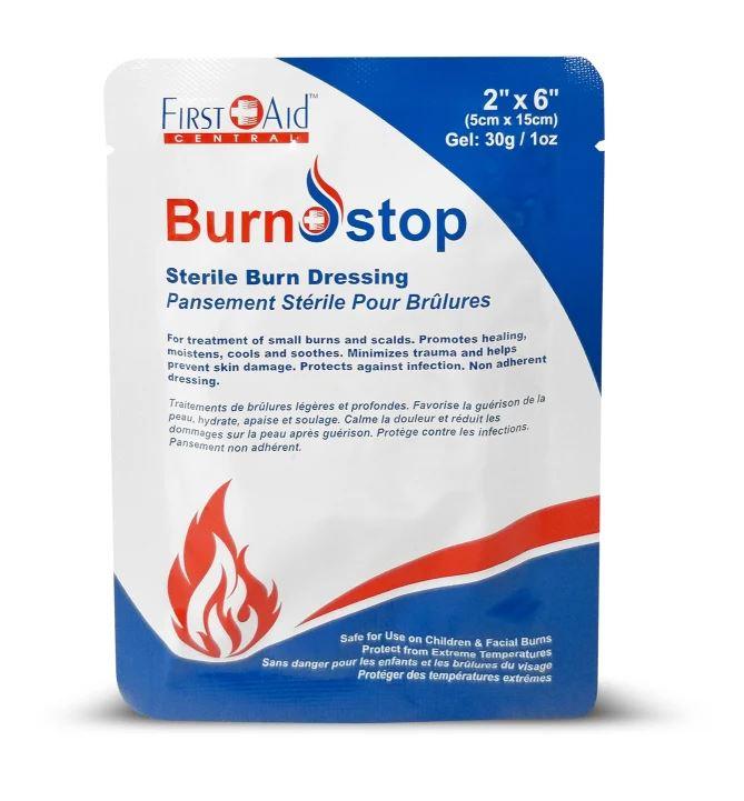 Burn Stop Burn Dressing, 2"x 6" - First Aid Plus 