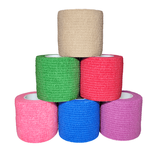 Cohesive Bandage, 2" x 5 YD, Self-Adhering Wrap Bandage - First Aid Plus