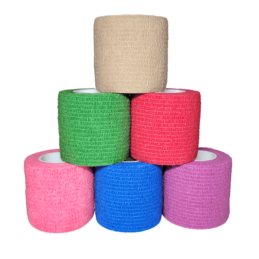 Cohesive Bandage, 2" x 5 YD, Self-Adhering Wrap Bandage - First Aid Plus 