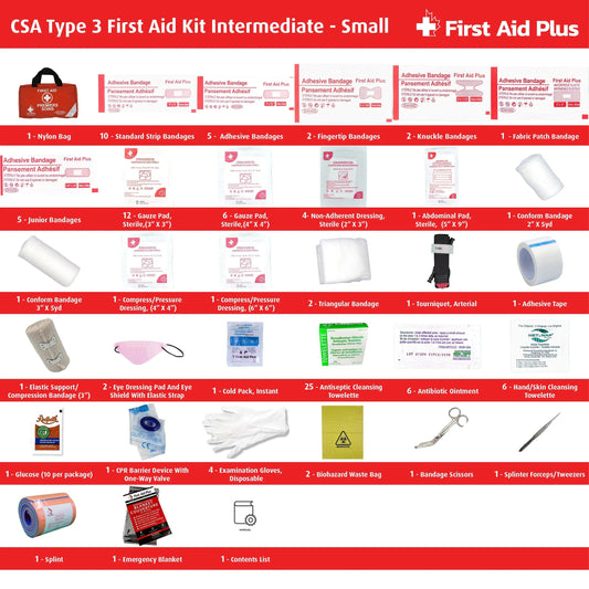 CSA First Aid Kit Type 3 Intermediate - Small - First Aid Plus