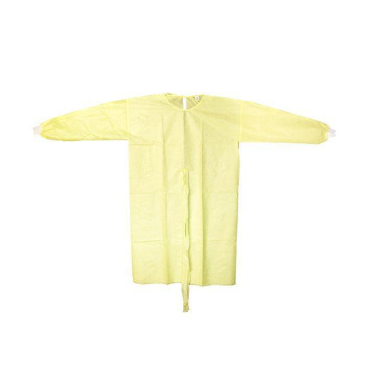 Disposable Gown, Fluid Resistant Isolation Gown, Level 1 - First Aid Plus