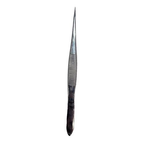 Fine Point Tweezers, Fine Point Splinter Forceps, 4.5" - First Aid Plus 