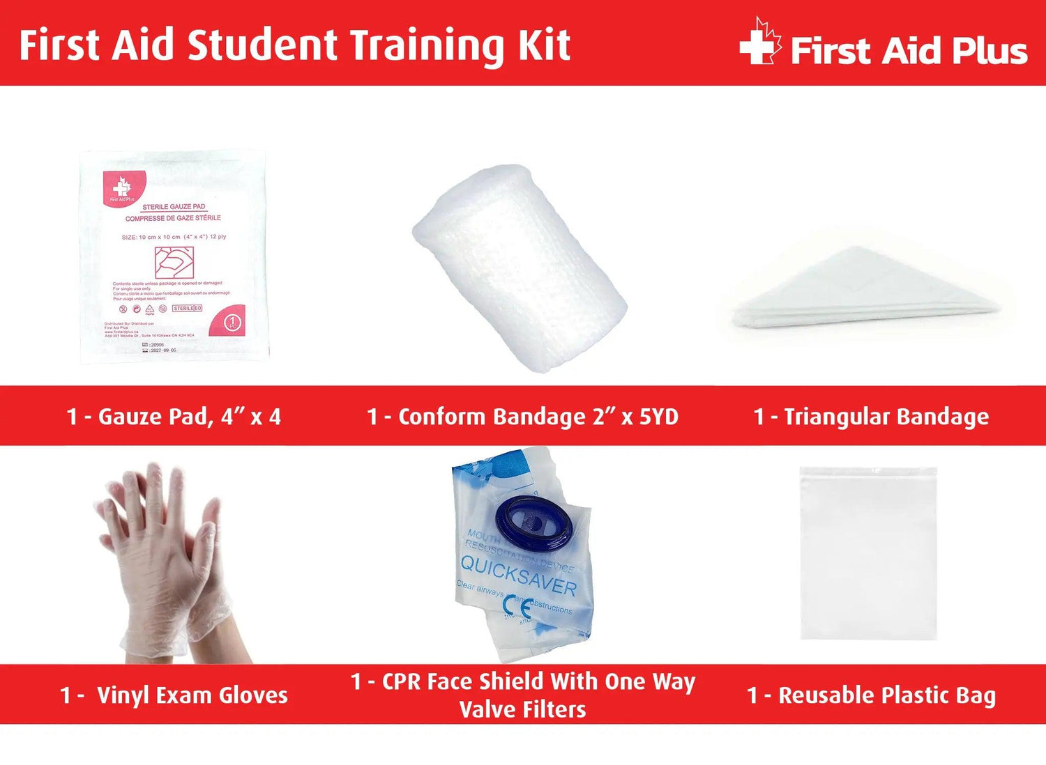 First Aid Student Training Kit - First Aid Plus 