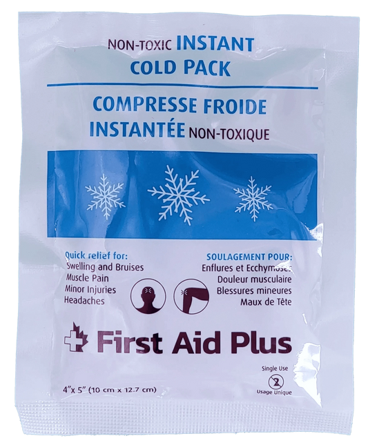 Instant Cold Compress 4" x 5" - First Aid Plus
