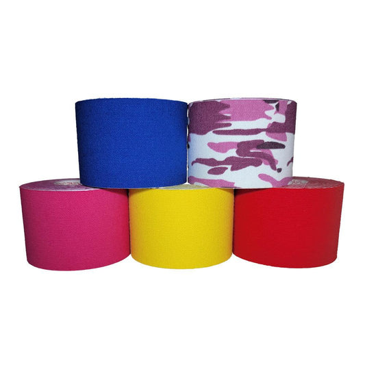 Kinesiology Tape, Elastic Therapeutic Sports Tape, 2" x 5.5 YD - First Aid Plus 