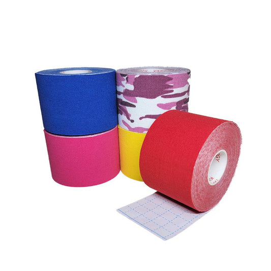 Kinesiology Tape, Elastic Therapeutic Sports Tape, 2" x 5.5 YD - First Aid Plus 
