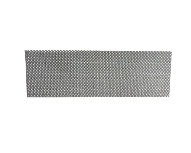 Mesh wire aluminum splint on white backdrop.