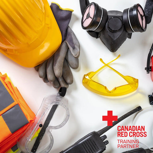 A group of safety gear
