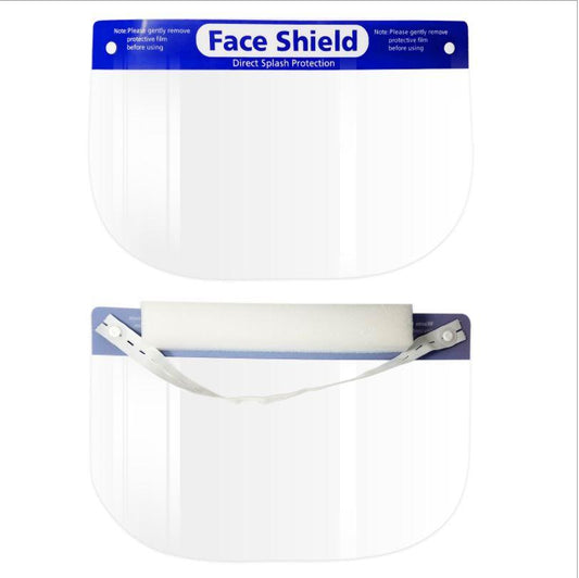 Reusable Face Shield With Stretchy Elastic Band - First Aid Plus 
