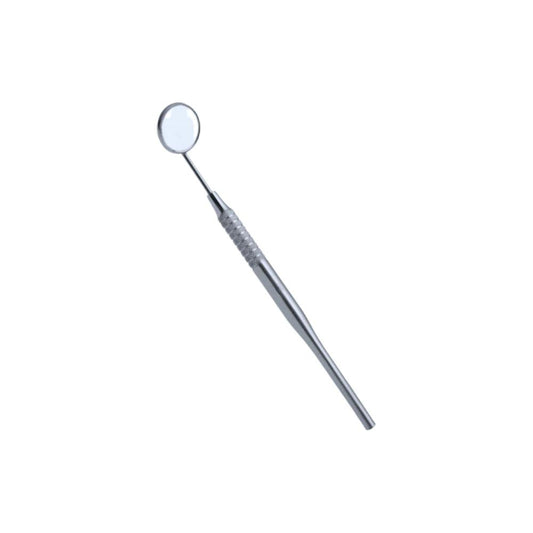Stainless Steel Dental Mirror, Oral Inspection Dentist Tool, Sterile, 6.5" - First Aid Plus 