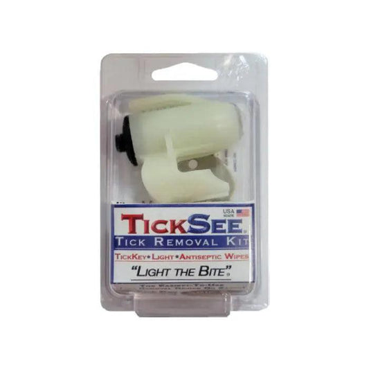 Ticksee  removal kit, includes tools for easy and safe tick removal.