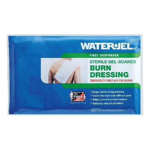 WaterJel burn dressing: A medical product used to treat burns. Provides cooling relief and helps prevent infection.