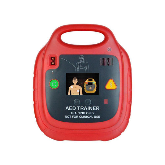 Automated External Defibrillator Trainer, AED Trainer With Training Carry Case - First Aid Plus