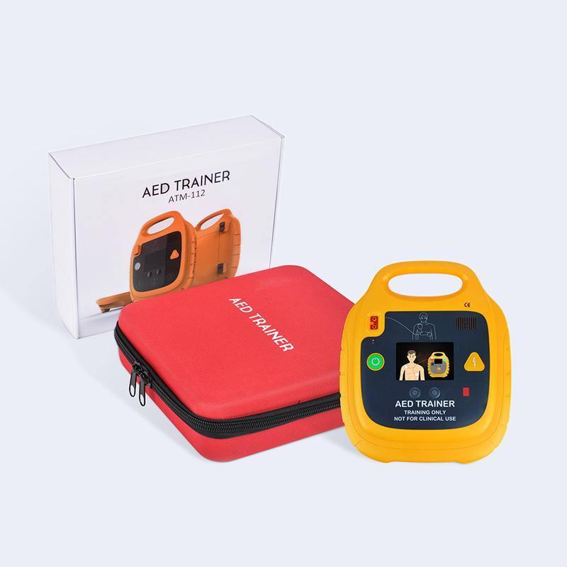 Automated External Defibrillator Trainer, AED Trainer With Training Carry Case - First Aid Plus 