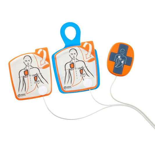 CardiacScience Adult Defibrillator Pads with CPR Device - FirstAidPlus
