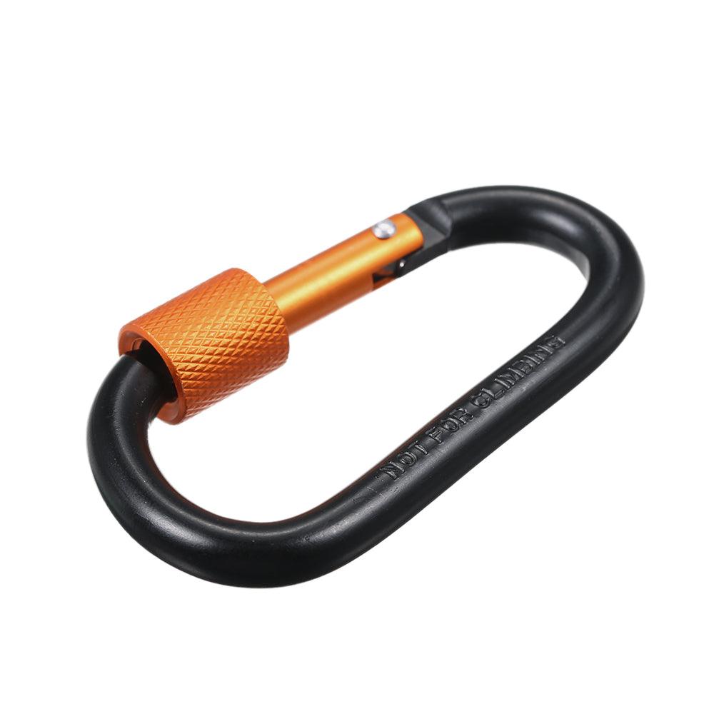 8 Aluminum Carabiner Large D-Ring Snap Hook Key Chain Cushion Grip Colors 2  3/4 