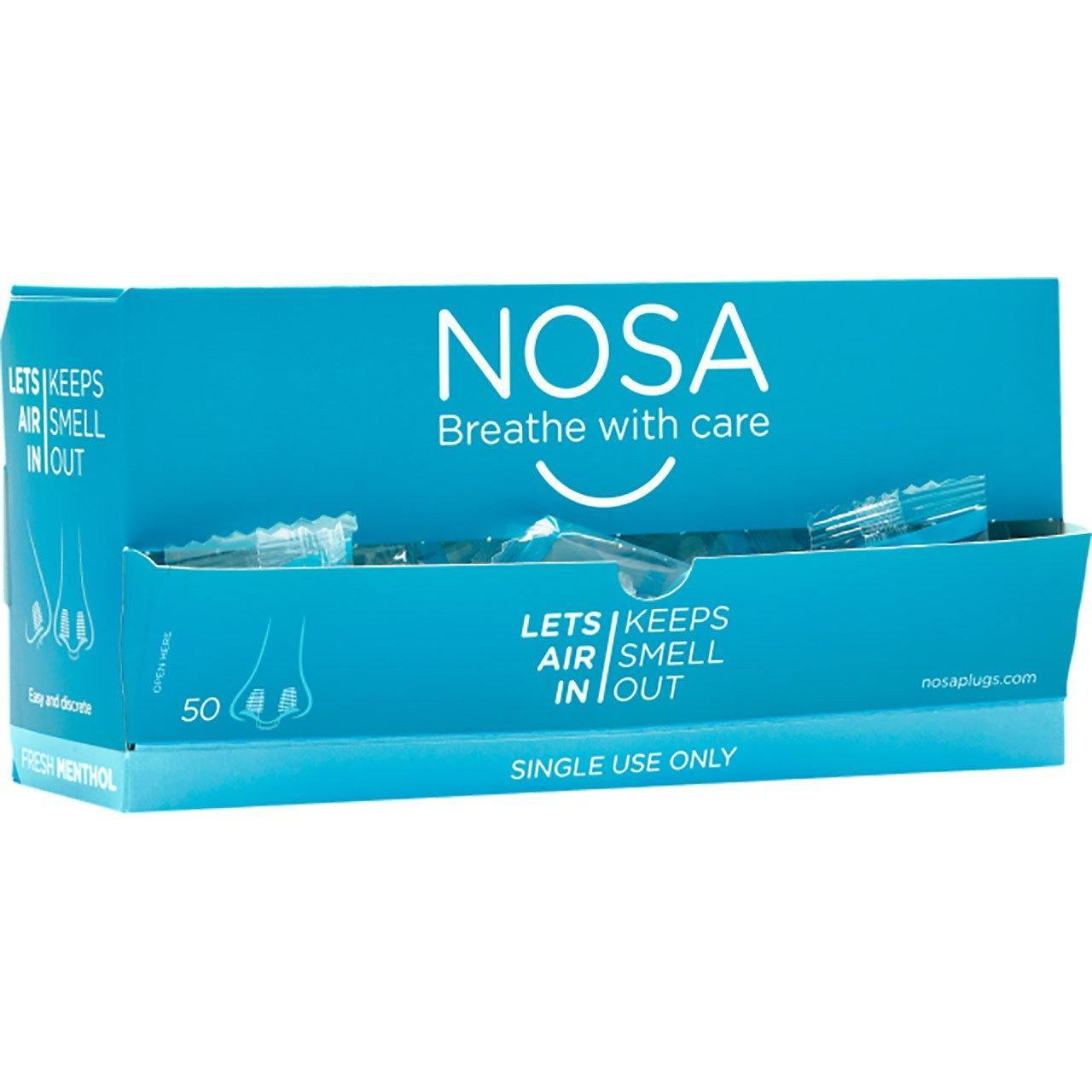 NOSA Nose Plugs, Odor Inhibitor, Single-Use Menthol Nose Plugs for an Odor, Sold Individually - FirstAidPlus