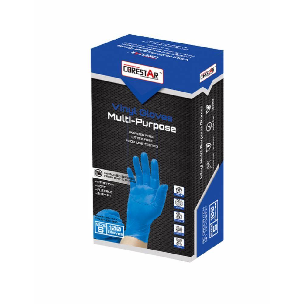 Tradex International Powder-Free Vinyl Exam Gloves, Small, Clear, Box Of  100 - Zerbee