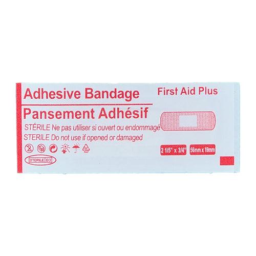Plastic Adhesive Bandage, 2 1/5" x 3/4", Junior Adhesive Bandage - First Aid Plus 