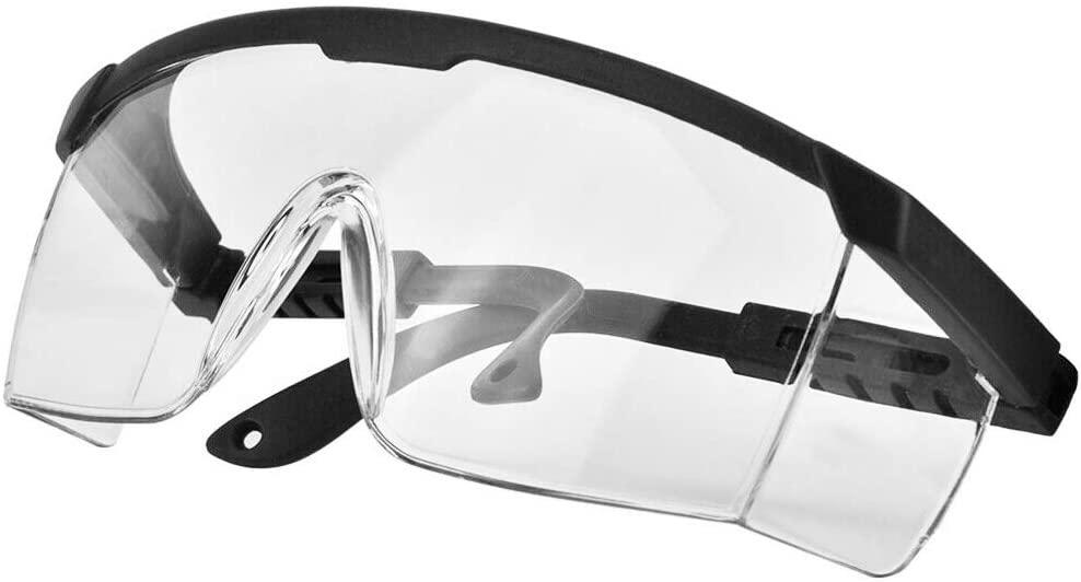 Safety Glasses, Anti Fog, Anti Scratch with Adjustable Temples Design - FirstAidPlus