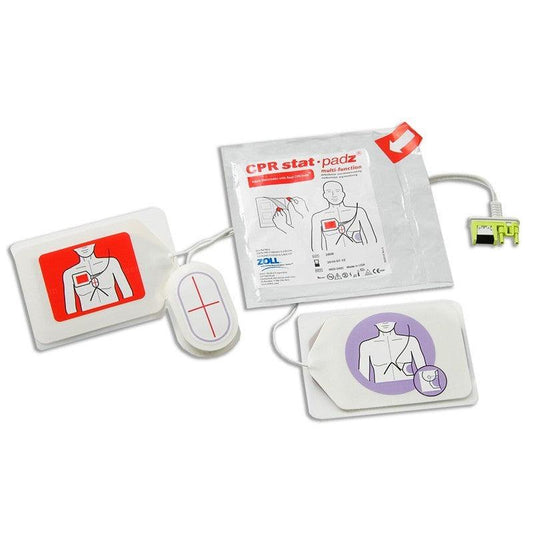 ZOLL CPR Stat-Padz, HVP Multi-Function Adult Defibrillator Pads, Adult AED Pads - First Aid Plus 