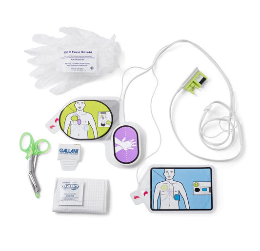 ZOLL CPR Uni-Padz III, Adult/Pediatric Defibrillator Pads, Universal AED Pads - First Aid Plus