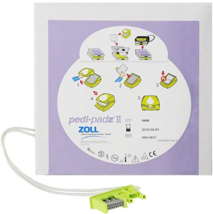 ZOLL Pedi-Padz II Pediatric Defibrillator Pads, AED Pediatric Pads - First Aid Plus 