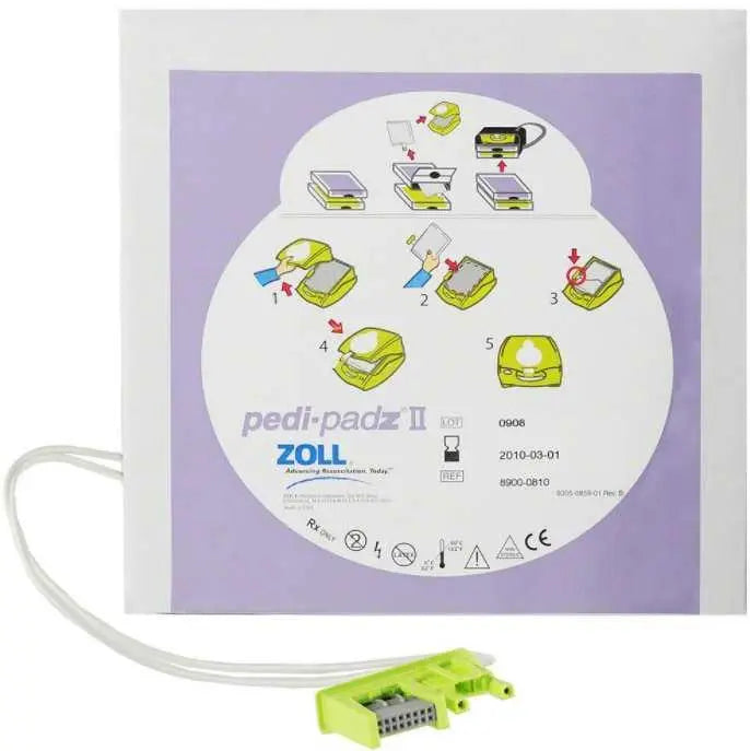 ZOLL Pedi-Padz II Pediatric Defibrillator Pads, AED Pediatric Pads ...
